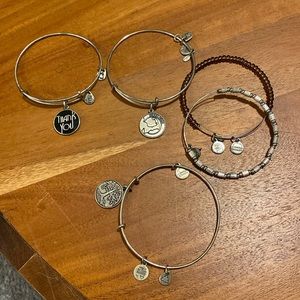 Lot of 5 Alex and Ani bracelets